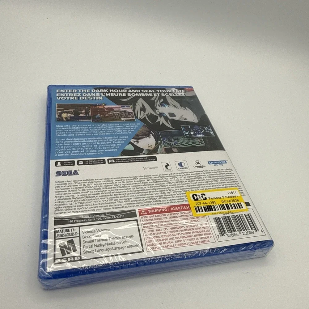 Persona 3 Reload (Sony PlayStation 5 PS5, 2024)